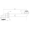 McAlpine Przedłużka do syfonu umywalkowego 5/4"x5/4" 27,5cm HC13-32